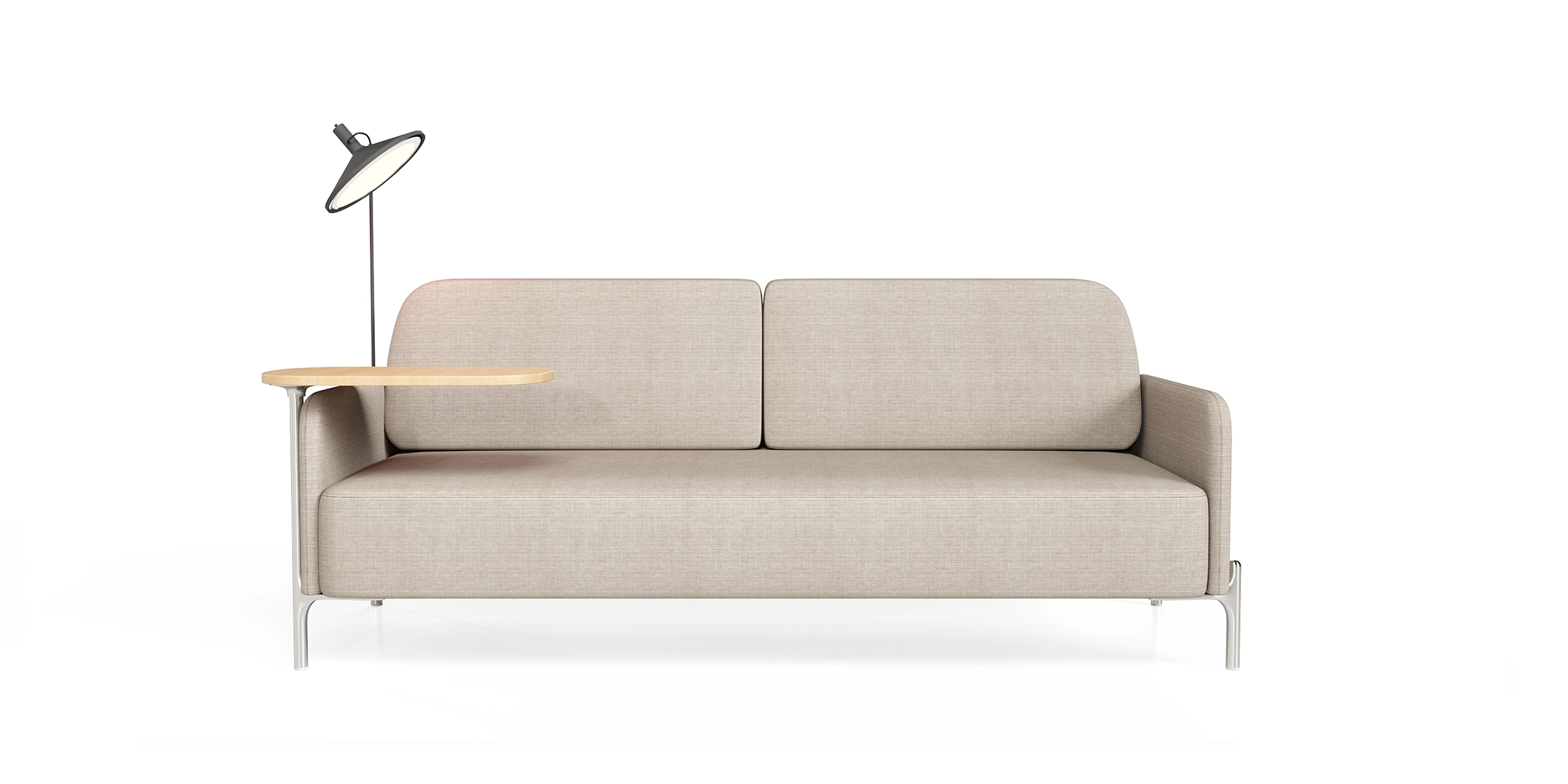 SOFA CAMA TOM COM 1 MESA E 1 LUMINARIA