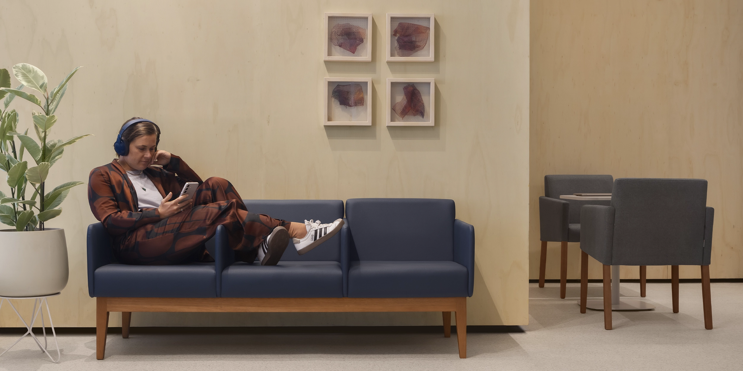 Uma poltrona bem desenhada contribui para reduzir a ansiedade da espera